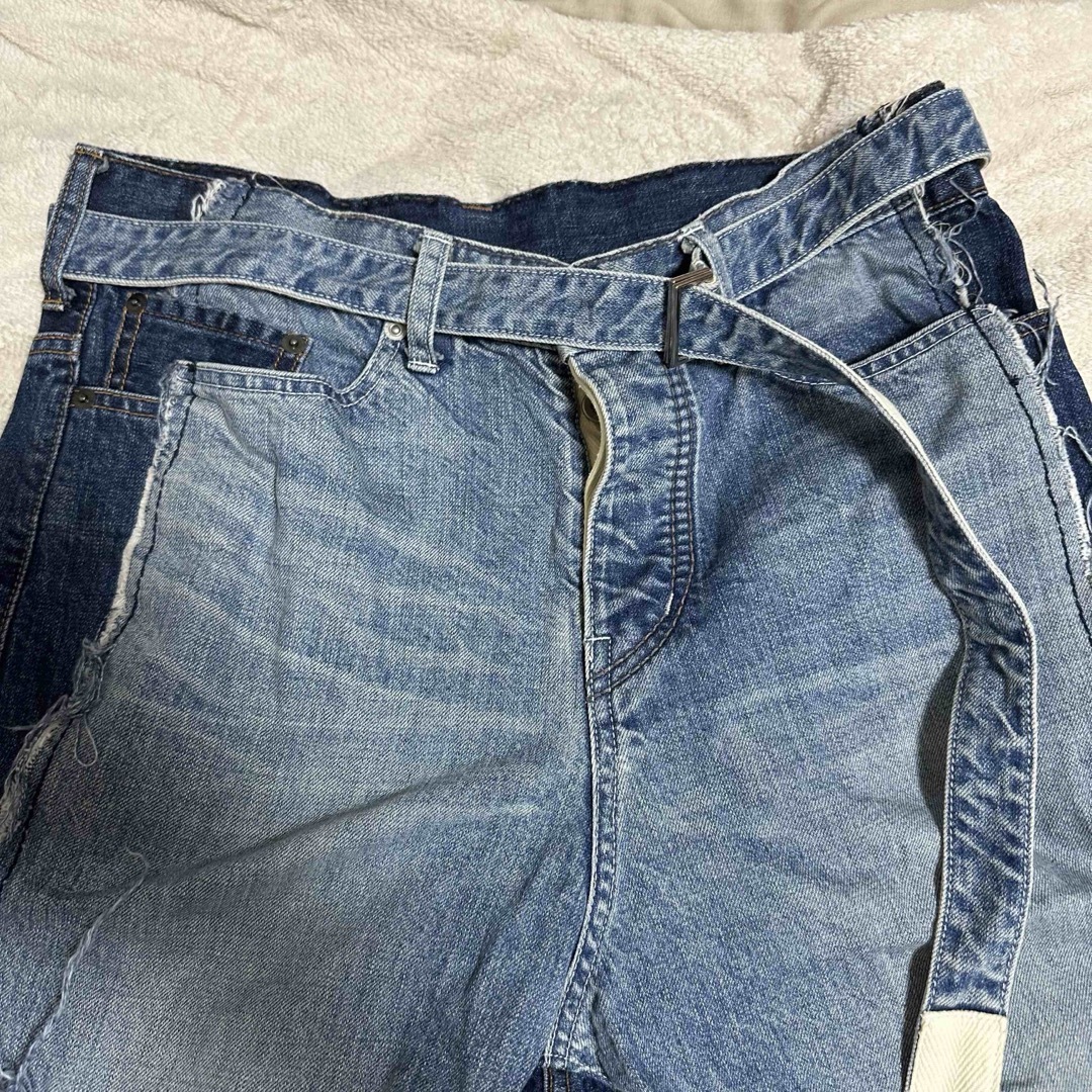 sacai(サカイ)のsacai x Dr. woo19ss Docklng Denim Shorts メンズのパンツ(ショートパンツ)の商品写真