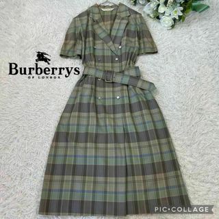 BURBERRY - 【稀少】バーバリーズ★シャツロングワンピース★ヴィンテージ★ベルト★チェック