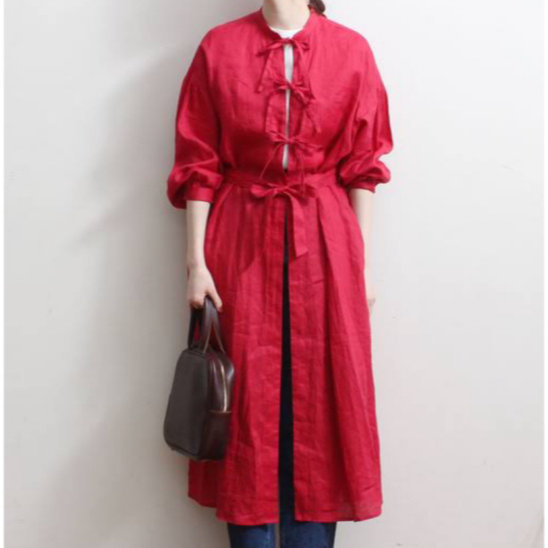 fig London(フィグロンドン)のfig London＊LINEN ribbon gown dress レディースのワンピース(ロングワンピース/マキシワンピース)の商品写真