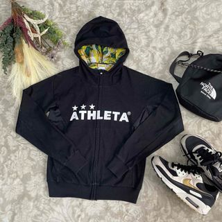 ATHLETA アスレタ　長袖パーカー　ブラック　キッズ　140 サッカー　