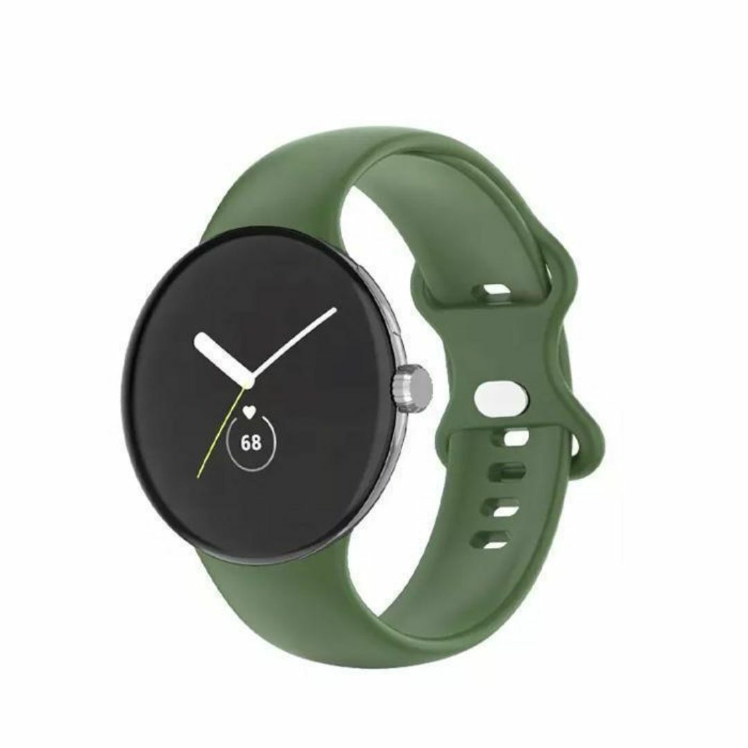 Google Pixel Watch ベルト オレンジ Lサイズ 0011-14 メンズの時計(ラバーベルト)の商品写真