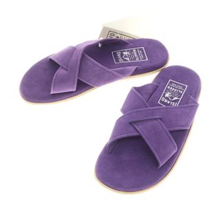 アイランドスリッパ(ISLAND SLIPPER)の【中古】【未使用】アイランドスリッパ ISLAND SLIPPER スエード クロスストラップ サンダル パープル【サイズ8】【メンズ】(サンダル)