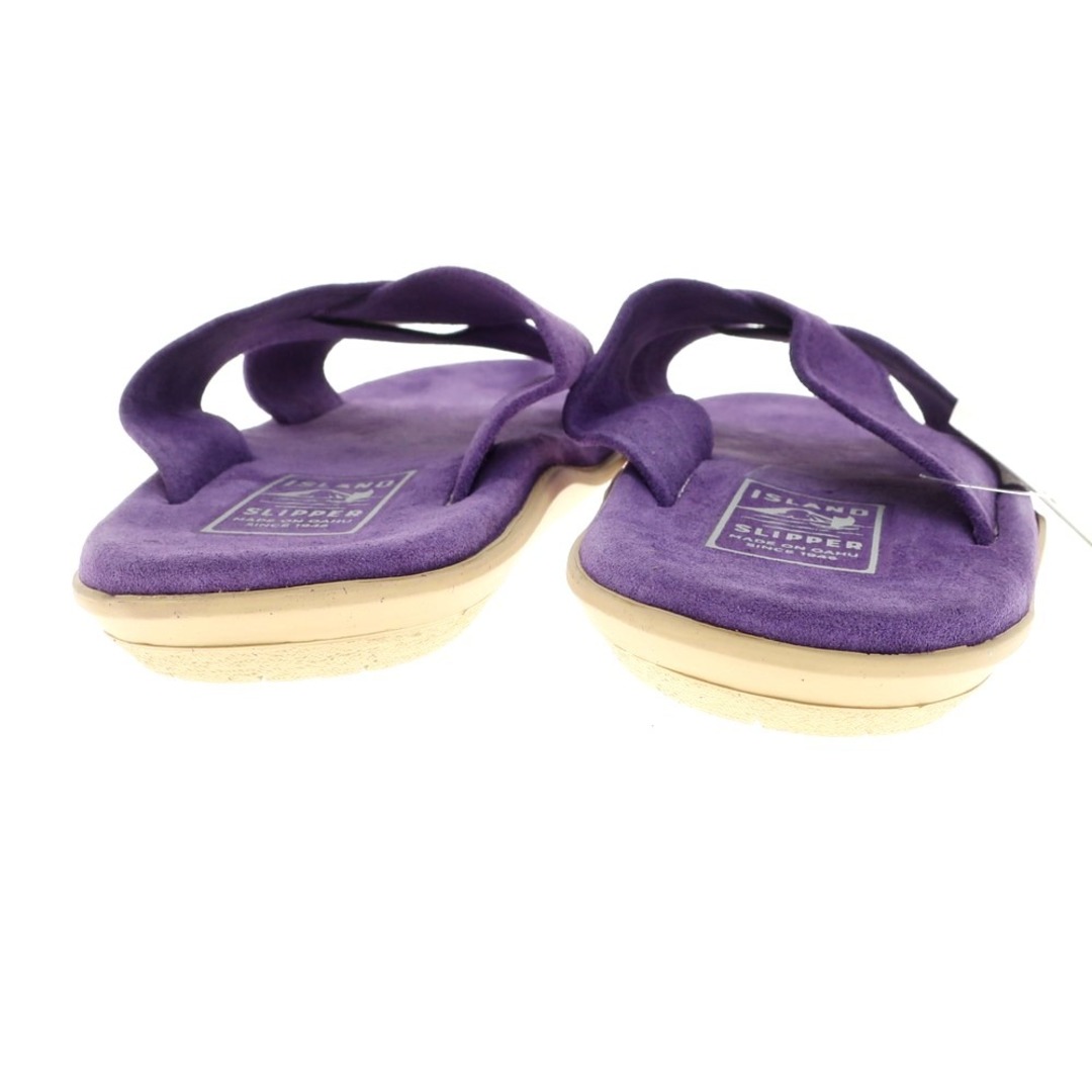 ISLAND SLIPPER(アイランドスリッパ)の【中古】【未使用】アイランドスリッパ ISLAND SLIPPER スエード クロスストラップ サンダル パープル【サイズ9】【メンズ】 メンズの靴/シューズ(サンダル)の商品写真