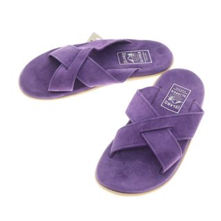 アイランドスリッパ(ISLAND SLIPPER)の【中古】【未使用】アイランドスリッパ ISLAND SLIPPER スエード クロスストラップ サンダル パープル【サイズ9】【メンズ】(サンダル)