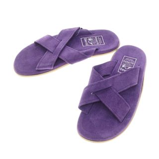 ISLAND SLIPPER - 【中古】【未使用】アイランドスリッパ ISLAND SLIPPER スエード クロスストラップ サンダル パープル【サイズ10】【メンズ】