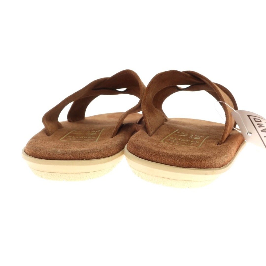 ISLAND SLIPPER(アイランドスリッパ)の【中古】【未使用】アイランドスリッパ ISLAND SLIPPER スエード クロスストラップ サンダル ブラウン【サイズ8】【メンズ】 メンズの靴/シューズ(サンダル)の商品写真