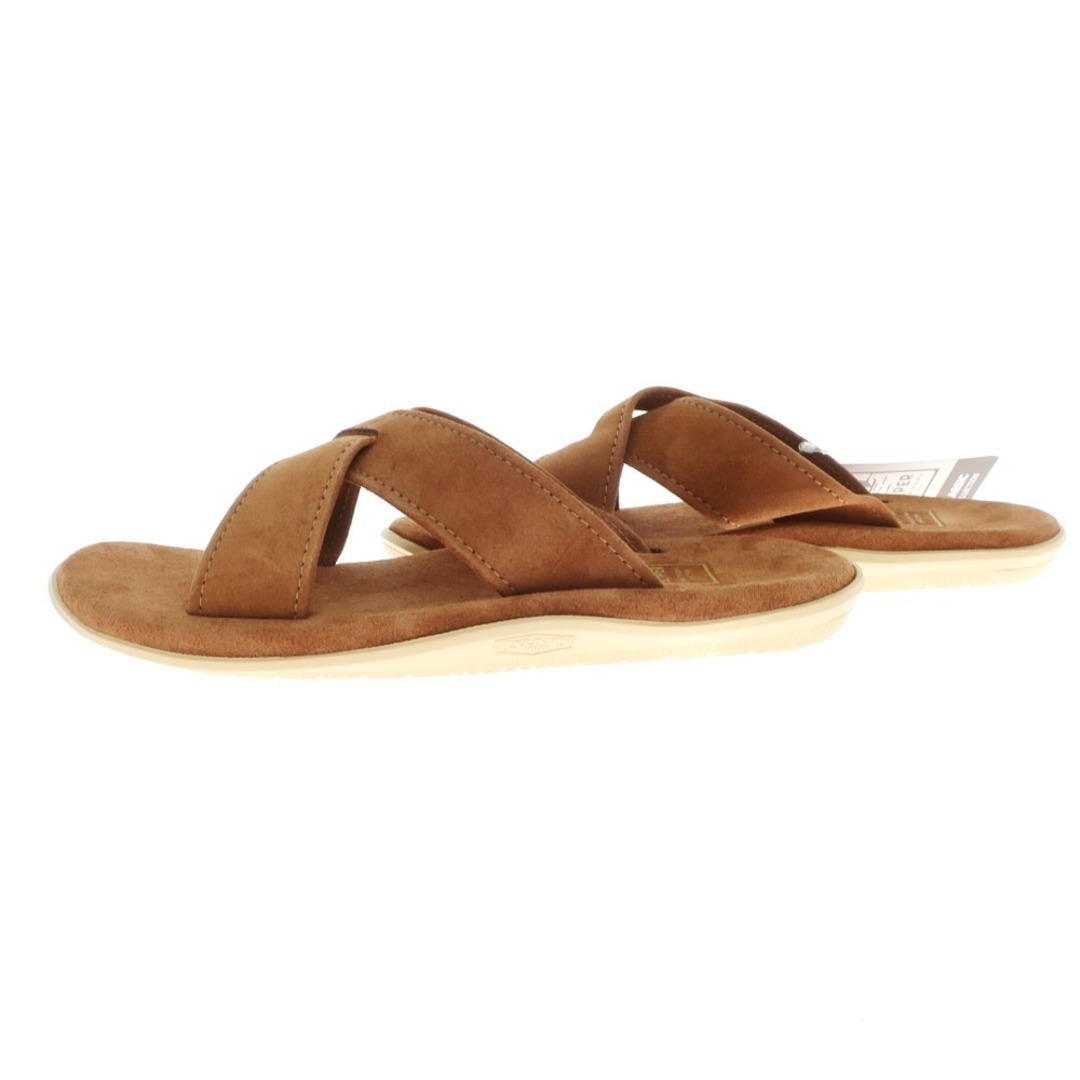 ISLAND SLIPPER(アイランドスリッパ)の【中古】【未使用】アイランドスリッパ ISLAND SLIPPER スエード クロスストラップ サンダル ブラウン【サイズ9】【メンズ】 メンズの靴/シューズ(サンダル)の商品写真