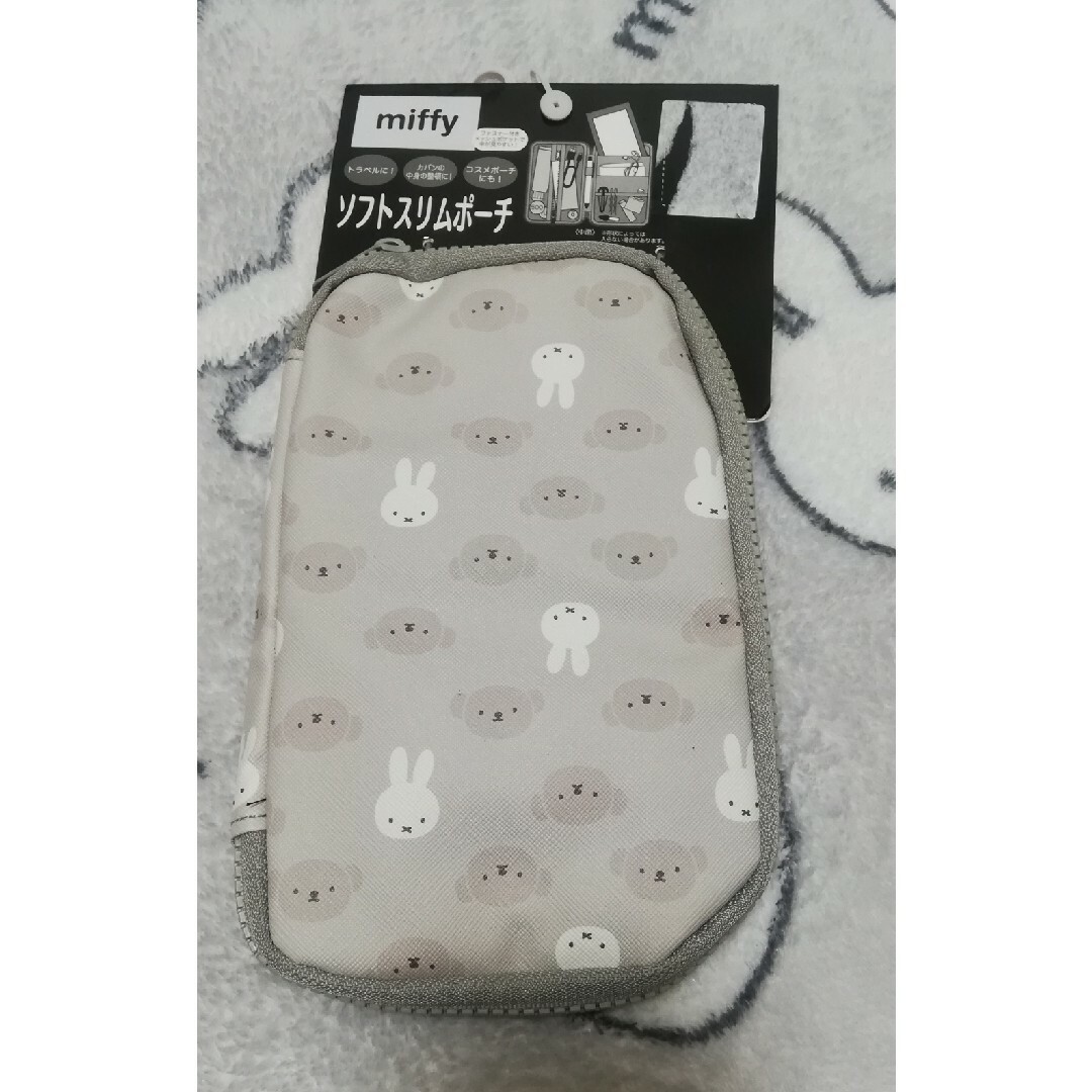 miffy(ミッフィー)のミッフィー スリムソフトポーチ レディースのファッション小物(ポーチ)の商品写真