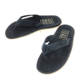 アイランドスリッパ(ISLAND SLIPPER)の【中古】【未使用】アイランドスリッパ ISLAND SLIPPER スエード トングサンダル ネイビー【サイズ8】【メンズ】(サンダル)