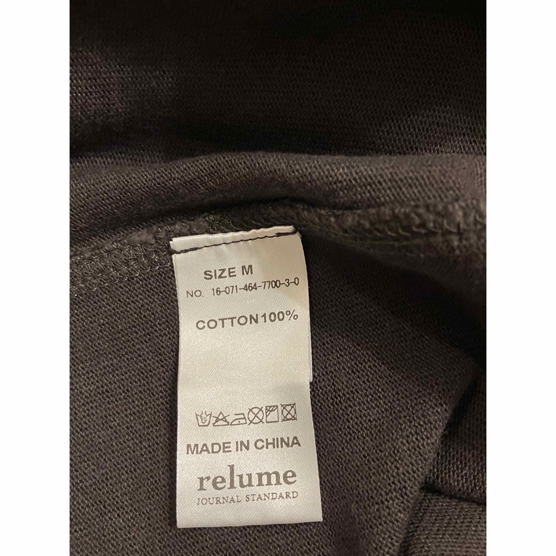 JOURNAL STANDARD relume(ジャーナルスタンダードレリューム)のジャーナルスタンダードレリューム　ポケット付き　Tシャツ　M チャコールグレー メンズのトップス(Tシャツ/カットソー(半袖/袖なし))の商品写真