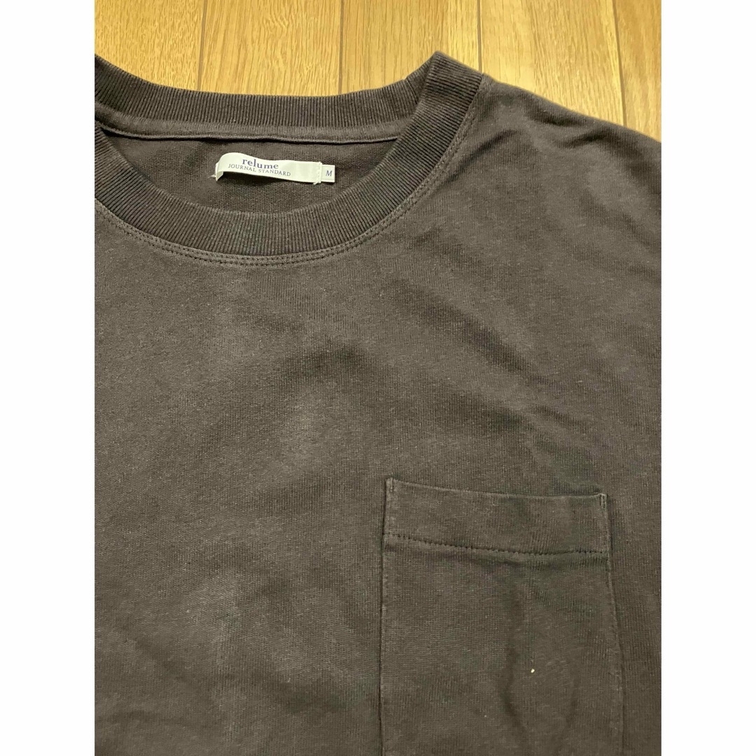 JOURNAL STANDARD relume(ジャーナルスタンダードレリューム)のジャーナルスタンダードレリューム　ポケット付き　Tシャツ　M チャコールグレー メンズのトップス(Tシャツ/カットソー(半袖/袖なし))の商品写真