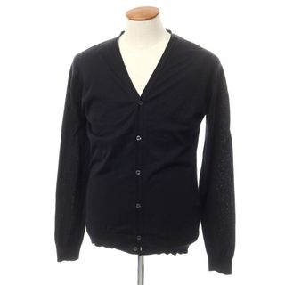 ジョンスメドレー(JOHN SMEDLEY)の【中古】ジョンスメドレー JOHN SMEDLEY コットン カーディガン ブラック【サイズM】【メンズ】(カーディガン)