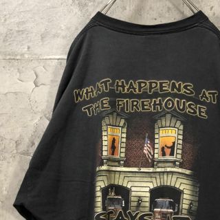 DELTA - THE FIRE HOUSE ヘルメット バックプリント Tシャツ