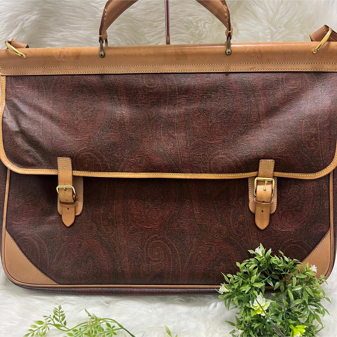 ETRO - 希少サイズ ETRO エトロ 大容量 旅行カバン 2way バッグ ETRO - 希少サイズ ETRO エトロ 大容量 旅行カバン 2way バッグ