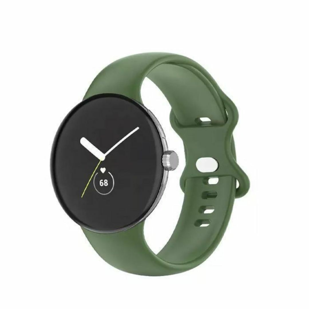 Google Pixel Watch ベルト ホワイト Lサイズ 0011-4 メンズの時計(ラバーベルト)の商品写真