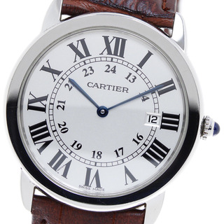 カルティエ(Cartier)のカルティエ CARTIER W6700255 ロンドソロ LM デイト クォーツ メンズ _815401(腕時計(アナログ))