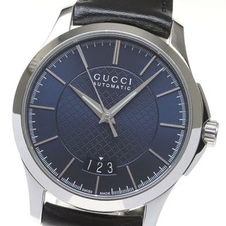 グッチ(Gucci)のグッチ GUCCI 126.4/YA126430 Gタイムレス デイト 自動巻き メンズ _815686(腕時計(アナログ))