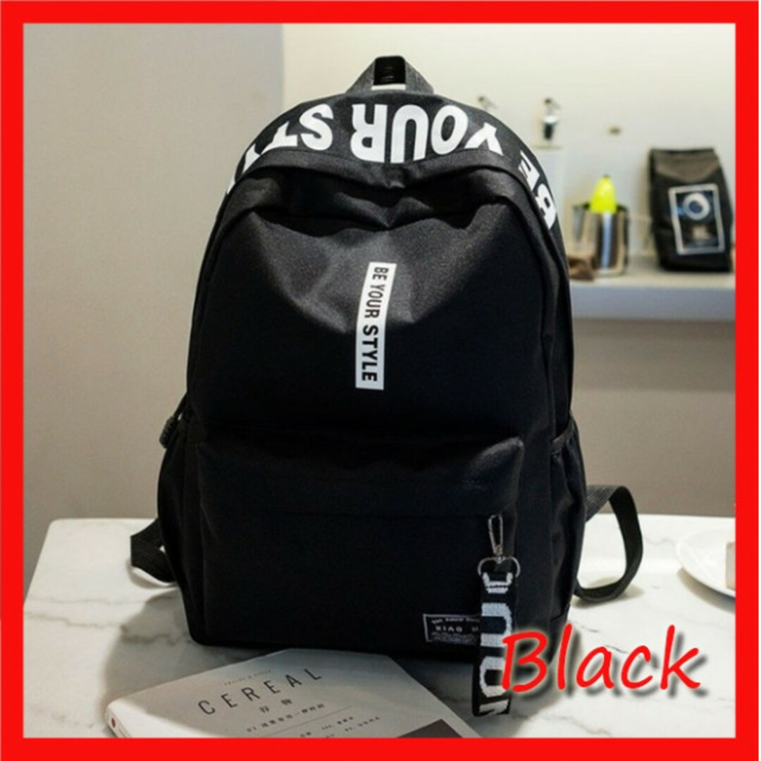 【数量限定】リュックサック 黒 バックパック 男女兼用 レディースメンズ 大容量 レディースのバッグ(リュック/バックパック)の商品写真