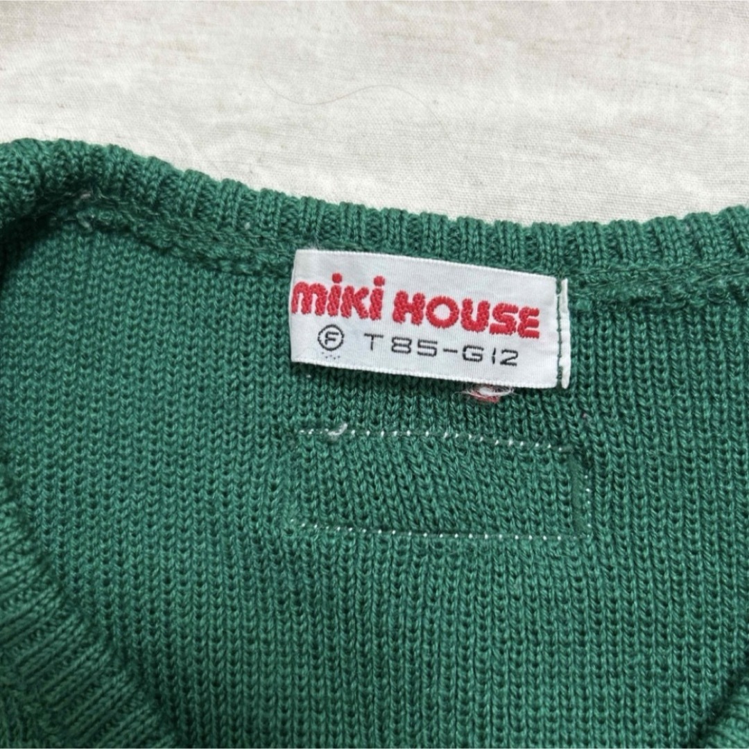 mikihouse(ミキハウス)のミキハウス　レトロ　ベスト　 キッズ/ベビー/マタニティのベビー服(~85cm)(ニット/セーター)の商品写真