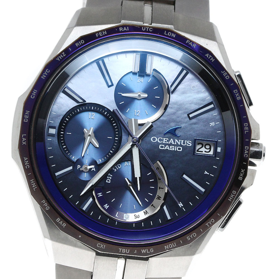 CASIO(カシオ)のカシオ CASIO OCW-S5000AP-2AJF オシアナス マンタ Japan Indigo 藍 世界限定2000本 ソーラー電波 メンズ 箱・保証書付き_815306 メンズの時計(腕時計(アナログ))の商品写真