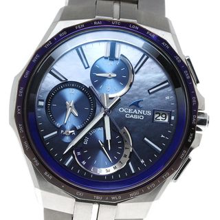 カシオ(CASIO)のカシオ CASIO OCW-S5000AP-2AJF オシアナス マンタ Japan Indigo 藍 世界限定2000本 ソーラー電波 メンズ 箱・保証書付き_815306(腕時計(アナログ))