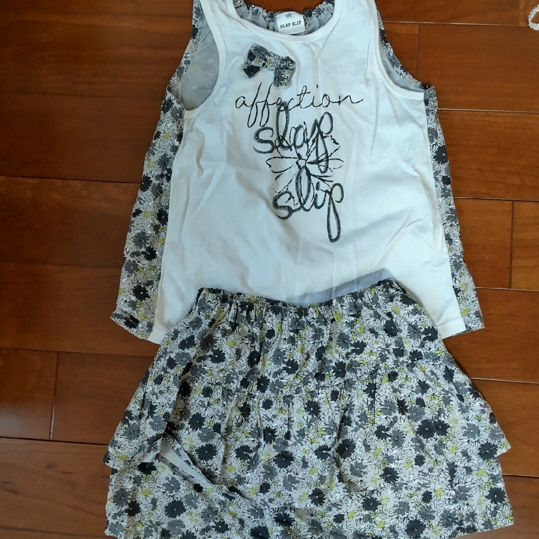 BeBe(ベベ)の発送前セール♥SLAP SLIP セットアップ キッズ/ベビー/マタニティのキッズ服女の子用(90cm~)(Tシャツ/カットソー)の商品写真