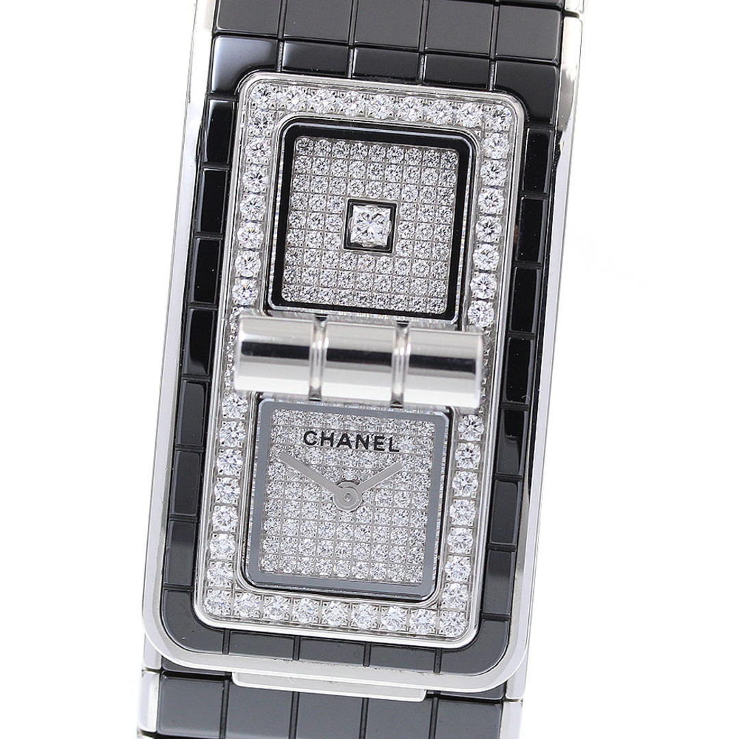 CHANEL(シャネル)のシャネル CHANEL H6027 コード ココ 黒セラミック ダイヤモンド クォーツ レディース 箱・保証書付き_817019 レディースのファッション小物(腕時計)の商品写真