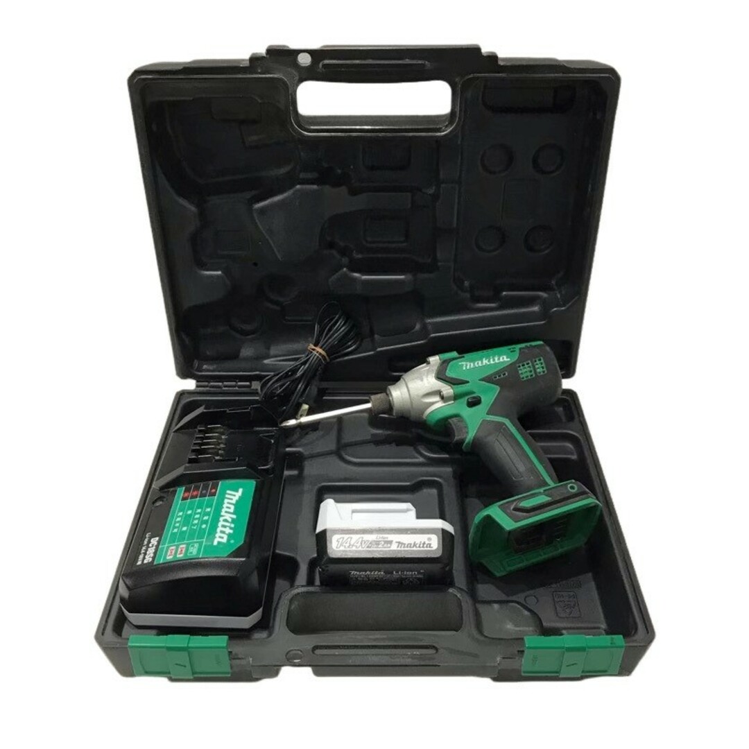 Makita(マキタ)のmakita マキタ 充電式インパクトドライバ M695DSA バッテリ BL1420G 充電器 DC18SG ケース ビット 付属 【中古品】 22405K64 インテリア/住まい/日用品のインテリア/住まい/日用品 その他(その他)の商品写真