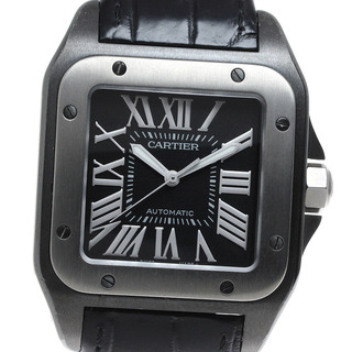 カルティエ(Cartier)のカルティエ CARTIER W2020010 サントス100 LM 自動巻き メンズ 良品 _816710(腕時計(アナログ))
