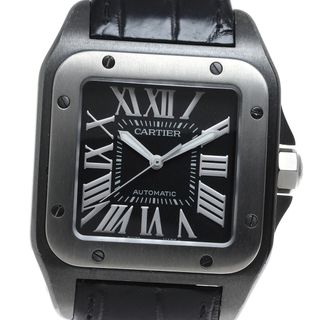 Cartier - カルティエ サントス100LM ベゼル天然SSダイヤ メンズ 天然 Cartier - カルティエ サントス100LM ベゼル天然SSダイヤ メンズ 天然