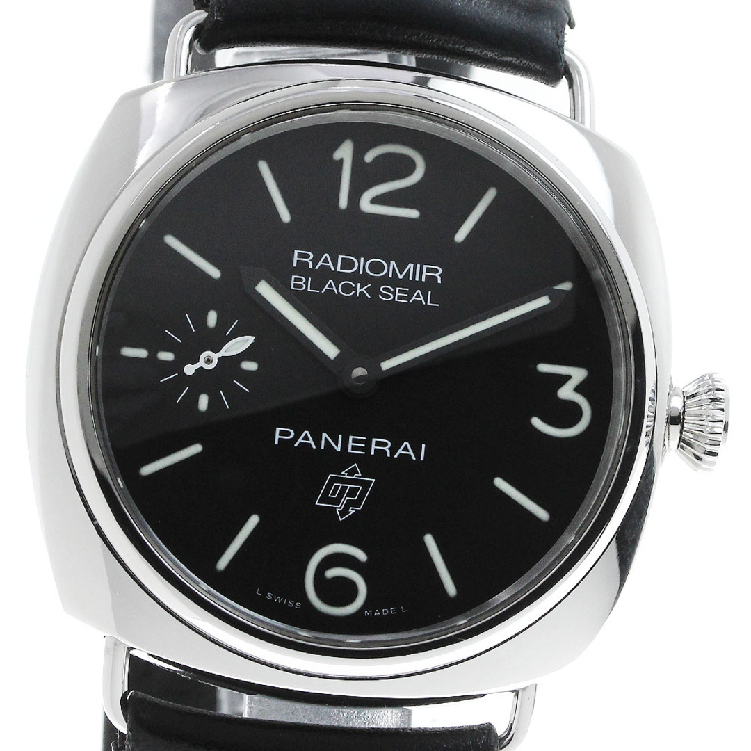 PANERAI(パネライ)のパネライ PANERAI PAM00380 ラジオミール ブラックシール ロゴ スモールセコンド 手巻き メンズ 保証書付き_817255 メンズの時計(腕時計(アナログ))の商品写真