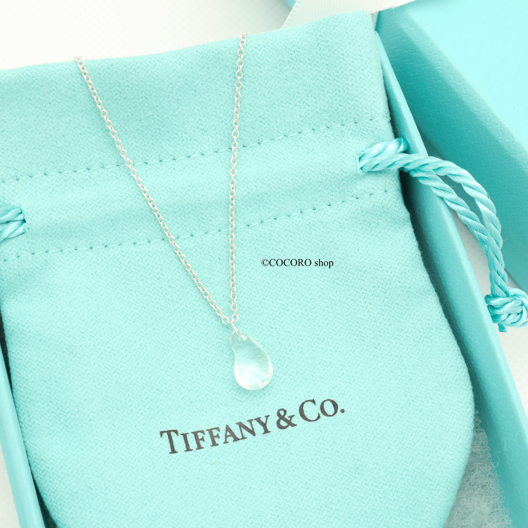 Tiffany & Co.(ティファニー)の【極美品】TIFFANY&Co. クリスタル ティアドロップ ネックレス レディースのアクセサリー(ネックレス)の商品写真