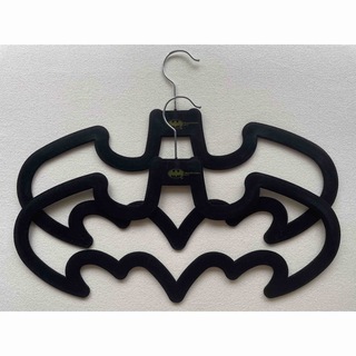 バッドマン◾️BATMAN VELVET HANGER 2本セット 黒 未使用(その他)