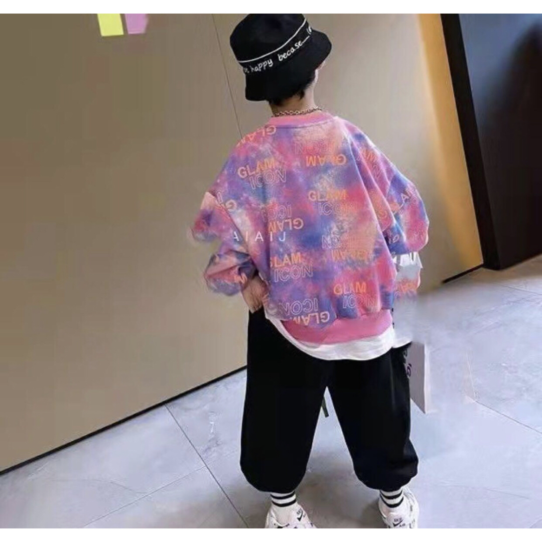 KUEA115キッズ 子供服 トップス カジュアル 男の子 春秋 ゆったり キッズ/ベビー/マタニティのキッズ服男の子用(90cm~)(Tシャツ/カットソー)の商品写真