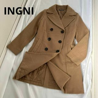 イング(INGNI)のINGNI コート　Mサイズ　ブラウン　ボタン　防寒(トレンチコート)