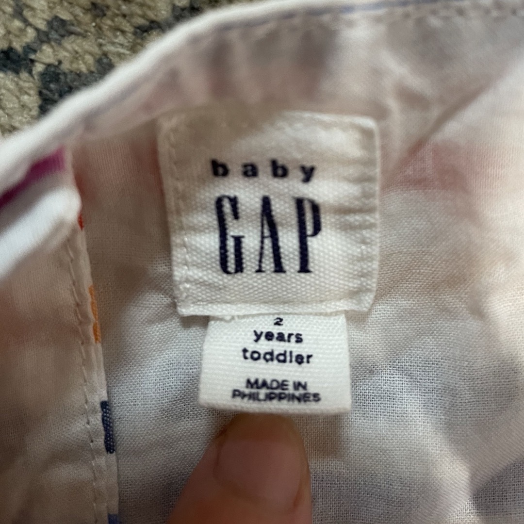 babyGAP(ベビーギャップ)のbabyGAP ワンピース　ストライプ・ボーダー柄 キッズ/ベビー/マタニティのキッズ服女の子用(90cm~)(ワンピース)の商品写真