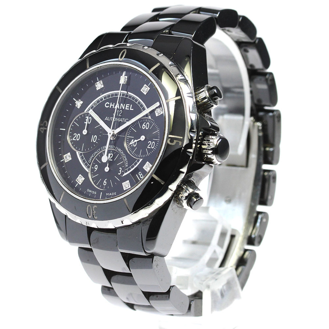 CHANEL(シャネル)のシャネル CHANEL H2419 J12 黒セラミック 9Pダイヤ 自動巻き メンズ _816305 メンズの時計(腕時計(アナログ))の商品写真