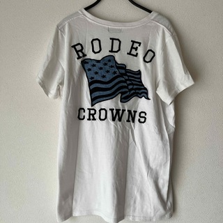 ロデオクラウンズ(RODEO CROWNS)のRODEO CROWNS半袖ワッペンTシャツM(Tシャツ(半袖/袖なし))