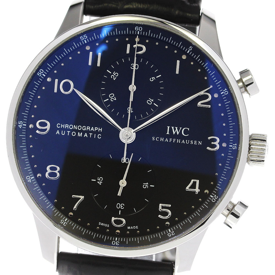 IWC(インターナショナルウォッチカンパニー)のIWC IWC SCHAFFHAUSEN IW371447 ポルトギーゼ クロノグラフ 自動巻き メンズ 美品 保証書付き_816781 メンズの時計(腕時計(アナログ))の商品写真