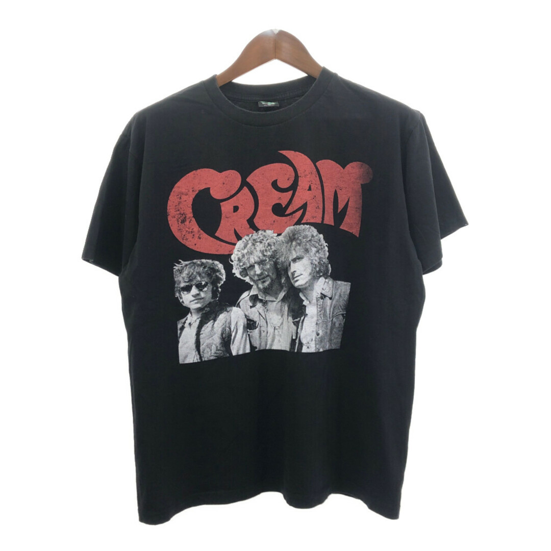 USA製 EASYRIDERS CREAM クリーム 半袖Ｔシャツ バンドT ブラック (メンズ XL) 中古 古着 Q6379 メンズのトップス(Tシャツ/カットソー(半袖/袖なし))の商品写真