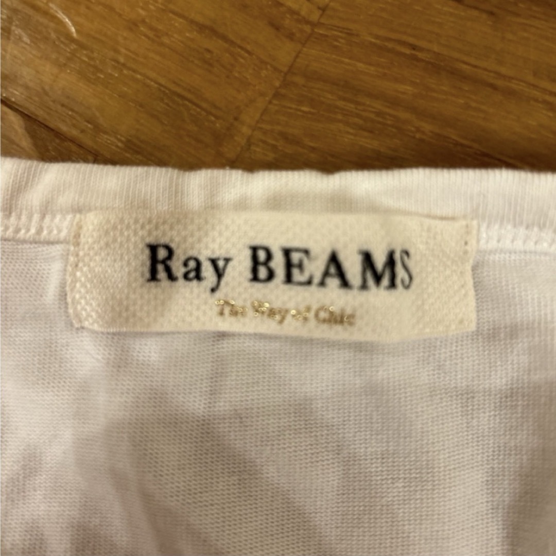 Ray BEAMS(レイビームス)のレイビームス　白Tシャツ　Mサイズ レディースのトップス(Tシャツ(半袖/袖なし))の商品写真