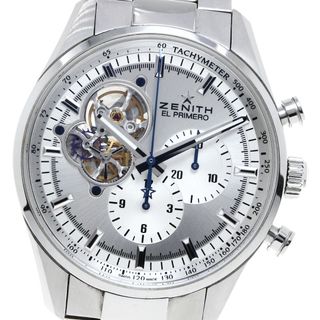 ゼニス(ZENITH)のゼニス ZENITH 03.2040.4061 エルプリメロ クロノマスター オープン 自動巻き メンズ 箱・保証書付き_815316(腕時計(アナログ))