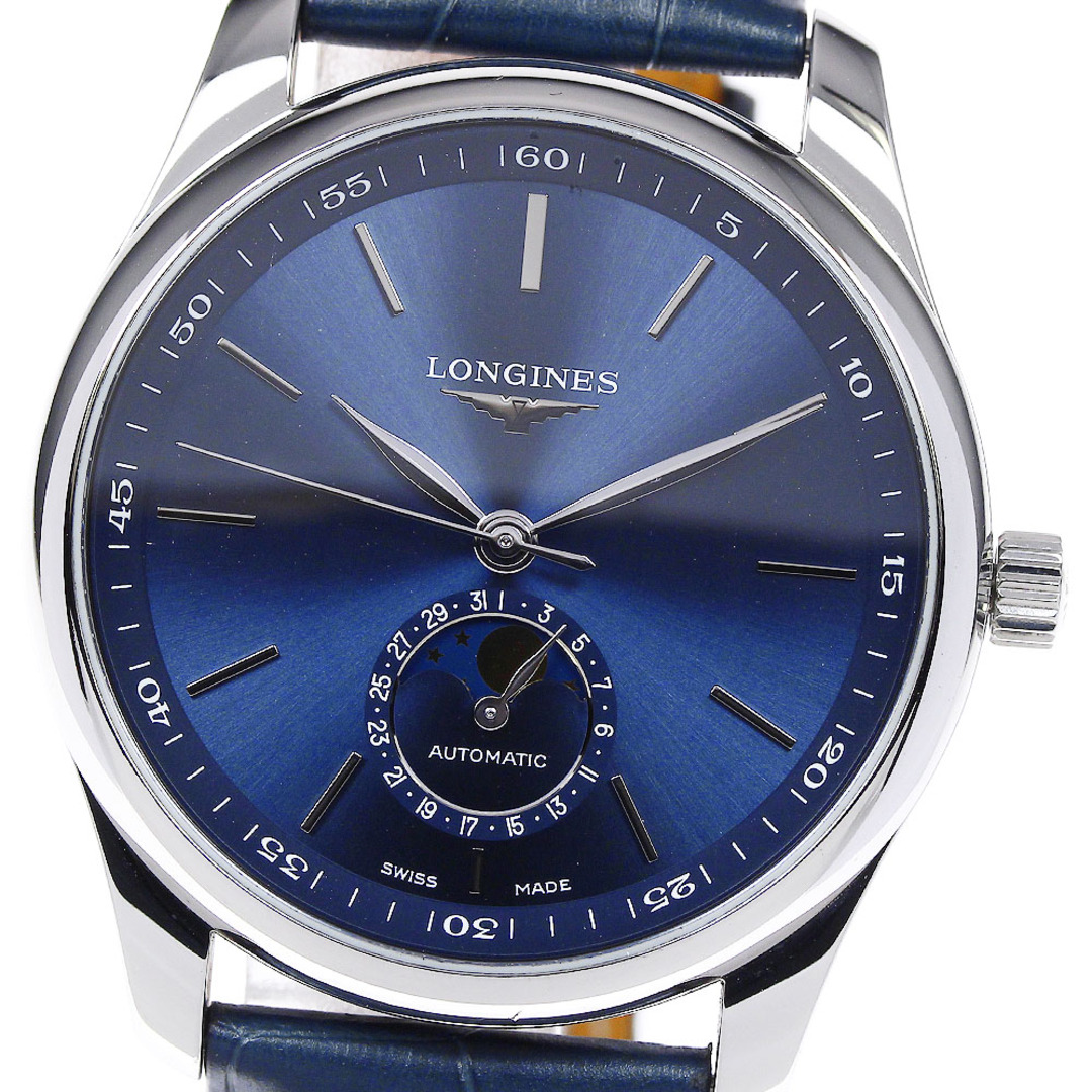 LONGINES(ロンジン)のロンジン LONGINES L2.909.4 マスターコレクション ムーンフェイズ デイト 自動巻き メンズ 良品 箱付き_814581 メンズの時計(腕時計(アナログ))の商品写真