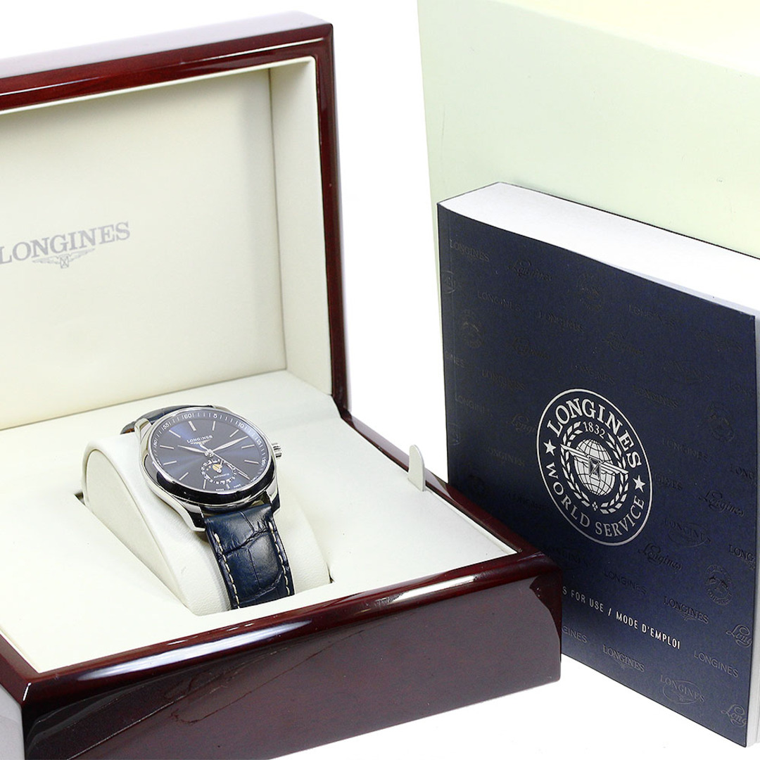 LONGINES(ロンジン)のロンジン LONGINES L2.909.4 マスターコレクション ムーンフェイズ デイト 自動巻き メンズ 良品 箱付き_814581 メンズの時計(腕時計(アナログ))の商品写真