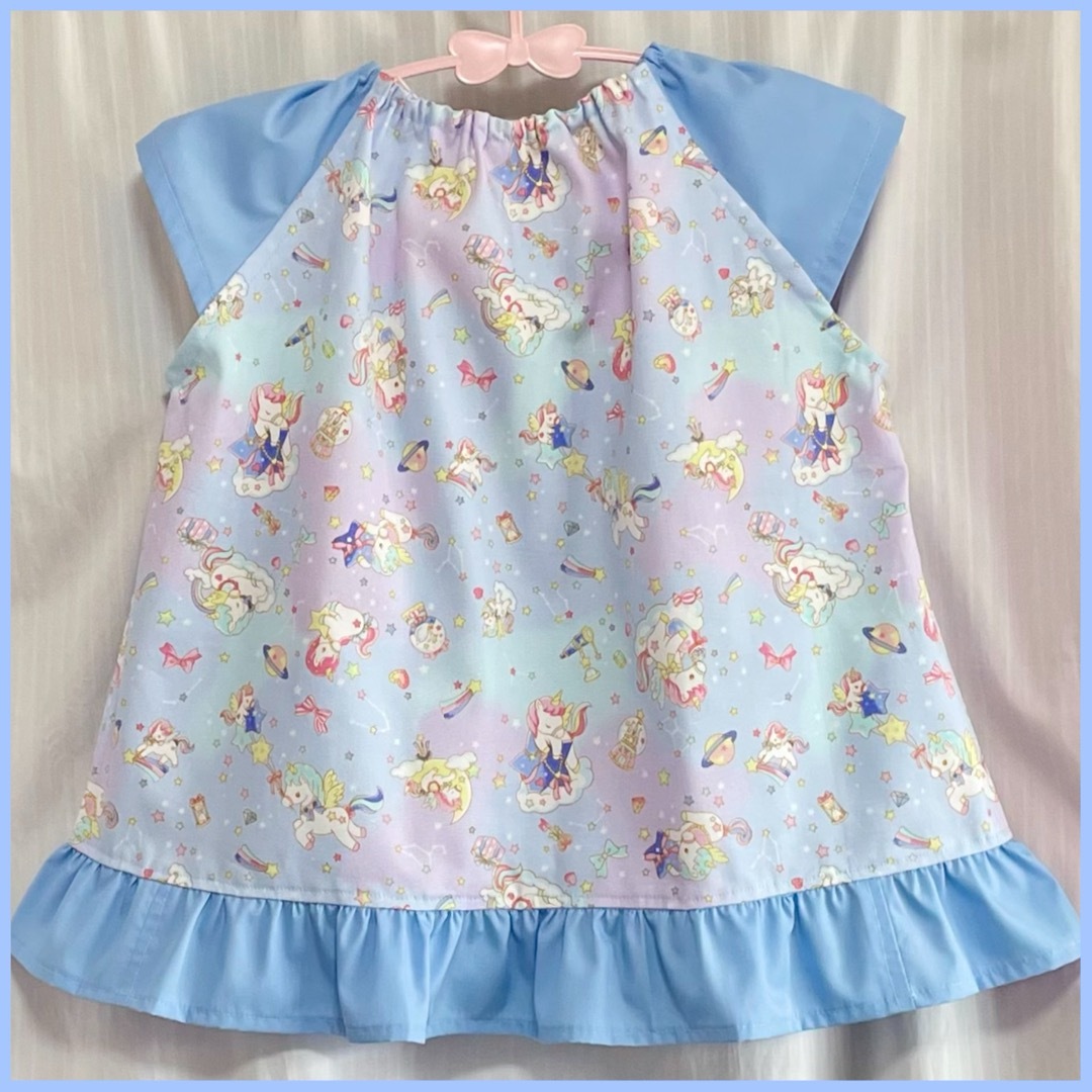 スモック　ユニコーン　110cm キッズ/ベビー/マタニティのキッズ服女の子用(90cm~)(その他)の商品写真