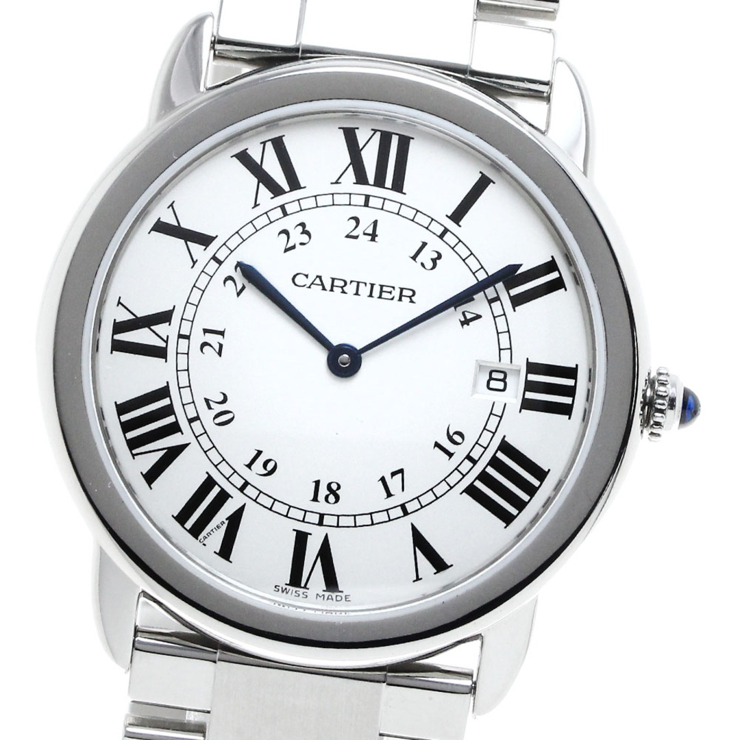 Cartier(カルティエ)のカルティエ CARTIER W6701005 ロンドソロLM デイト クォーツ メンズ 良品 _816672 メンズの時計(腕時計(アナログ))の商品写真