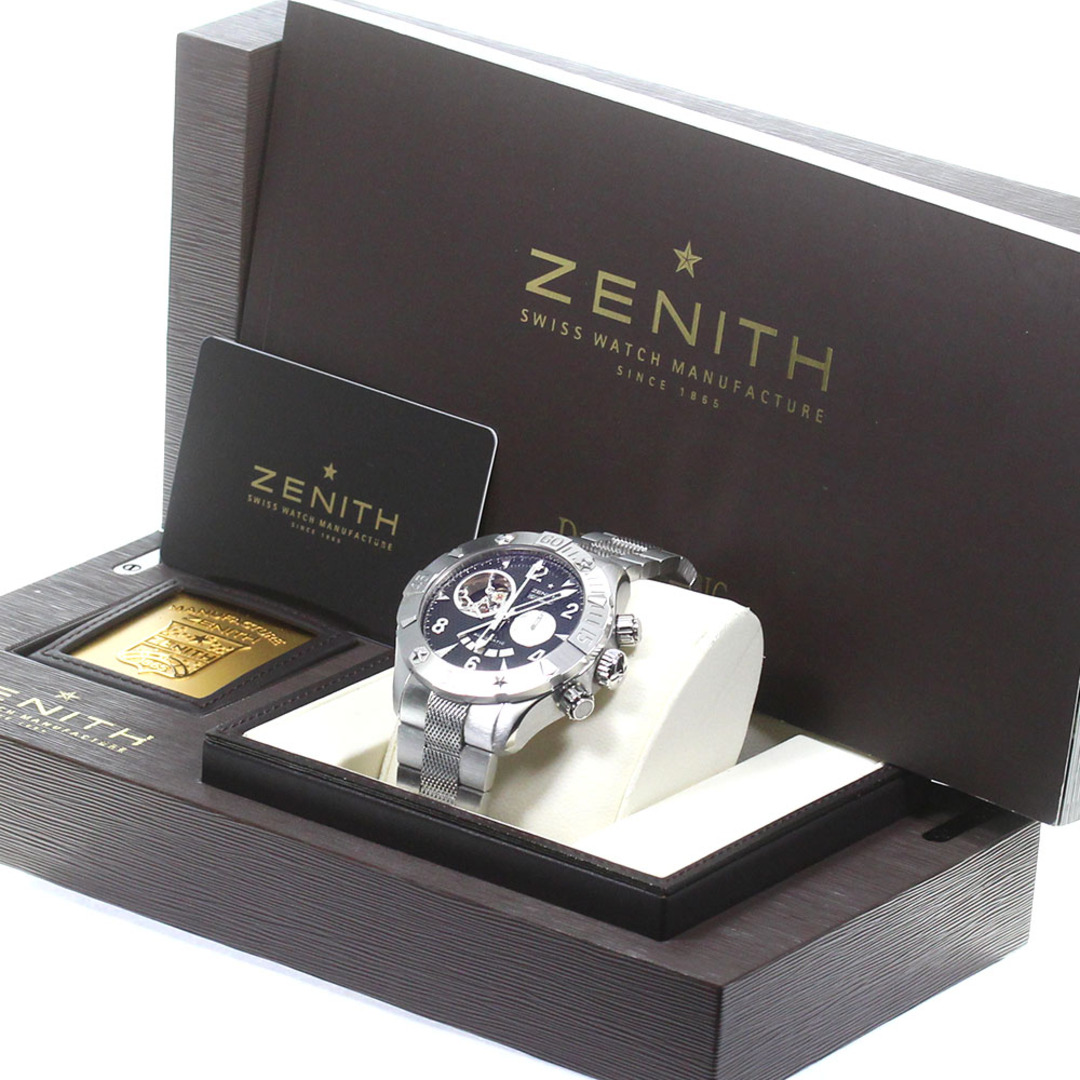 ZENITH(ゼニス)のゼニス ZENITH 03.0526.4021 デファイ クラシック オープン エル・プリメロ クロノグラフ 自動巻き メンズ 内箱・保証書付き_814382 メンズの時計(腕時計(アナログ))の商品写真