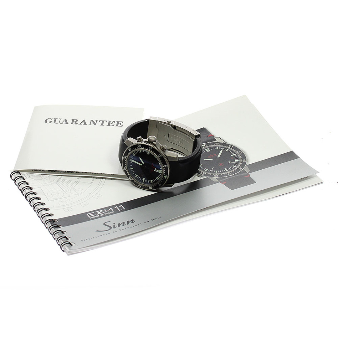 SINN(シン)のジン Sinn 506.EZM1.1 ミッションタイマー20周年記念モデル クロノグラフ 500本限定 自動巻き メンズ 保証書付き_816399 メンズの時計(腕時計(アナログ))の商品写真