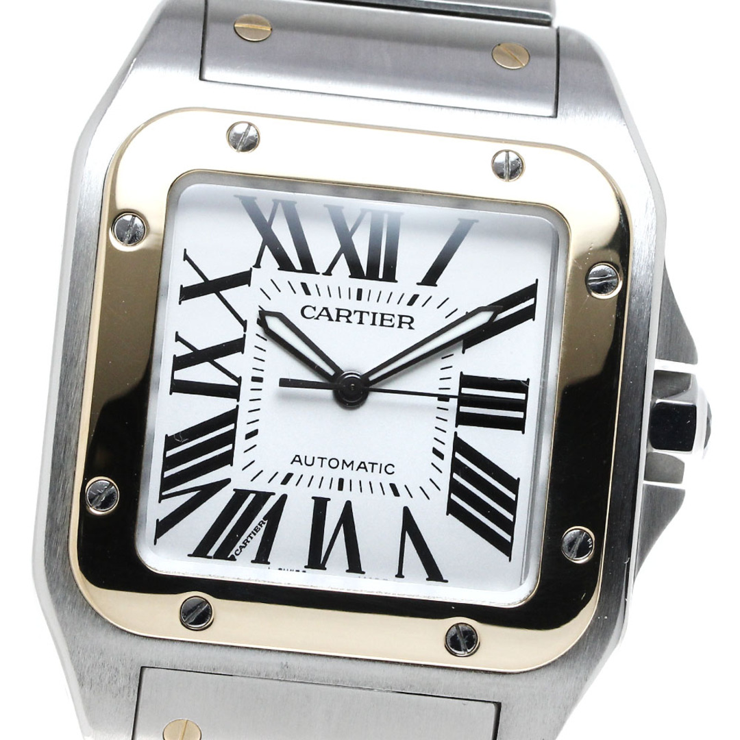 Cartier(カルティエ)のカルティエ CARTIER W200728G サントス100 LM YGコンビ 自動巻き メンズ 良品 _816592 メンズの時計(腕時計(アナログ))の商品写真