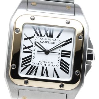 カルティエ(Cartier)のカルティエ CARTIER W200728G サントス100 LM YGコンビ 自動巻き メンズ 良品 _816592(腕時計(アナログ))